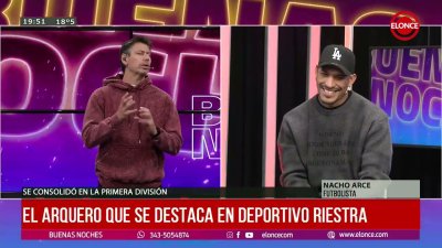 Nacho Arce, el arquero que se destaca en Deportivo Riestra